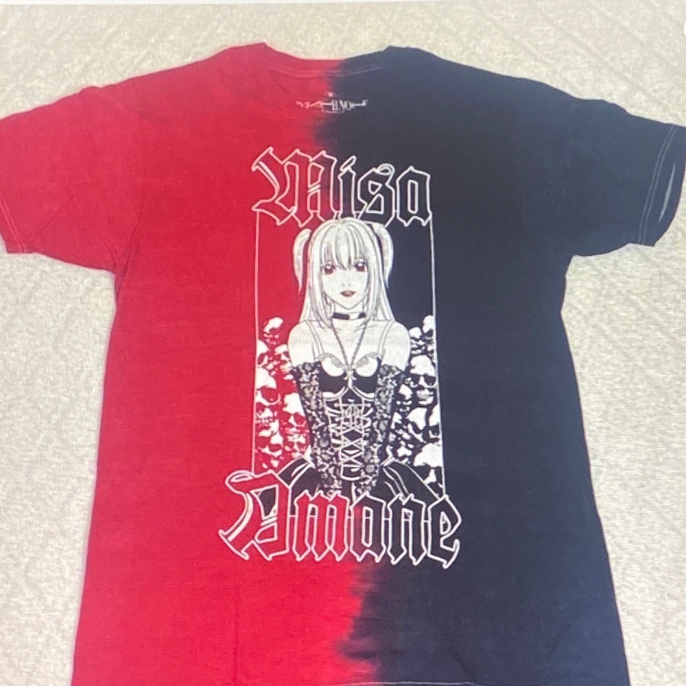 Ripple Junction Misa Amane Graphic Tee - Red and Black